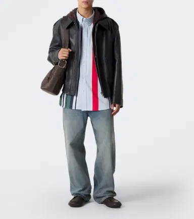 Loewe Hooded leather jacket | Thumbnail 7 Loewe Hooded leather jacket | Thumbnail 7