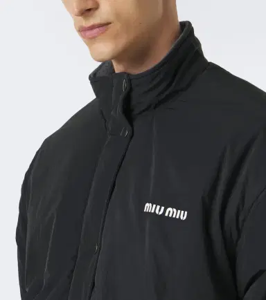 Miu Miu Logo technical jacket | Thumbnail 4