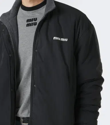 Miu Miu Logo technical jacket | Thumbnail 6