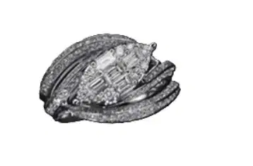 Wish Fine Jewelry 1.02ct Diamond 18K Gold Multi Row Marquis Ring