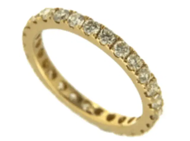 Wish Fine Jewelry 1.124ct Diamond 18K Gold Eternity Ring