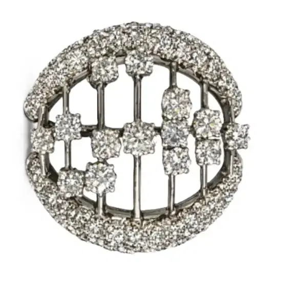 Wish Fine Jewelry 2.0ct Diamond 18K Gold Shield Ring