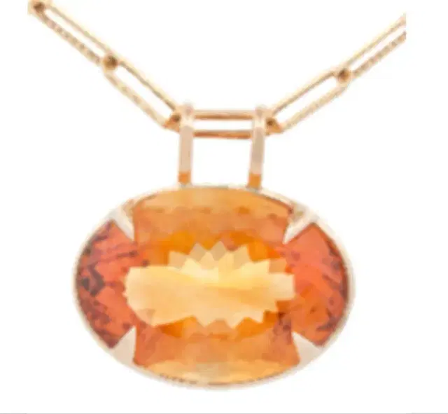 Wish Fine Jewelry 40.22ct Citrine 18K Gold Statement Pendant