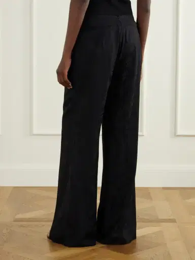 Johanna Ortiz Laidback Energy Satin-jacquard High-waist Wide-leg Pants | Thumbnail 4