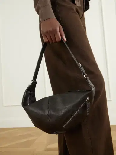 Lemaire Quiver Clip Mini Paneled Full-grain Leather Shoulder Bag | Thumbnail 2 Lemaire Quiver Clip Mini Paneled Full-grain Leather Shoulder Bag | Thumbnail 2