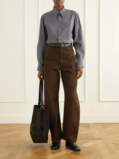 Lemaire Cotton And Silk-blend Poplin Shirt | Thumbnail 2