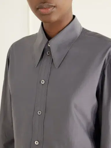 Lemaire Cotton And Silk-blend Poplin Shirt | Thumbnail 5