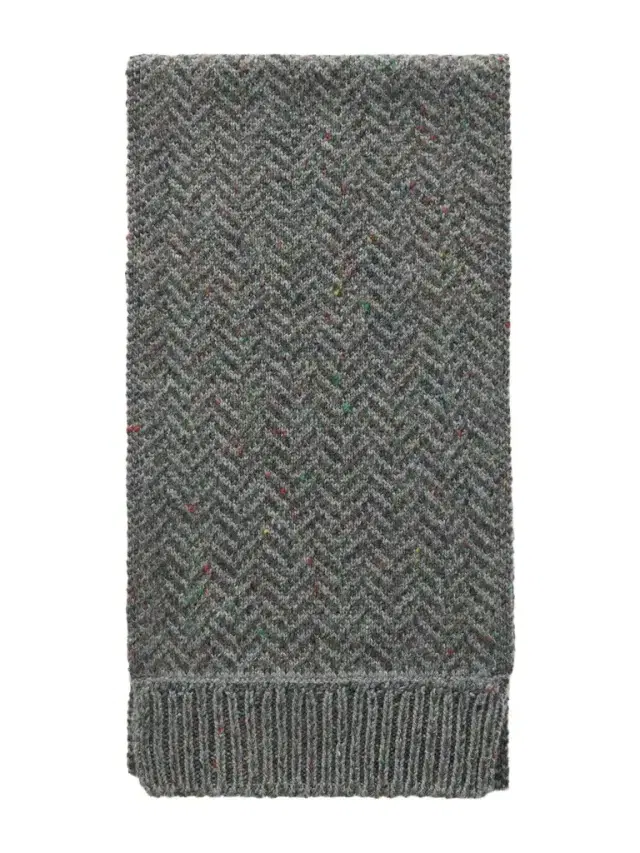 Gabriela Hearst Herringbone Silk And Cashmere-blend Scarf