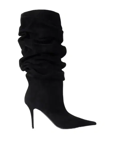 Amina Muaddi Anok 90 Suede Boots | Thumbnail 1 Amina Muaddi Anok 90 Suede Boots | Thumbnail 1