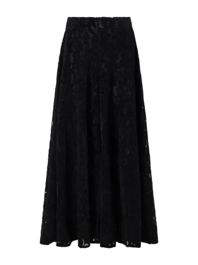 Loretta Caponi Vittoria Velvet Lace High-waist Wide-leg Pants