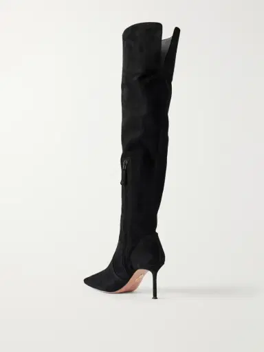 Aquazzura Vespera 75 Suede Boots | Thumbnail 3 Aquazzura Vespera 75 Suede Boots | Thumbnail 3
