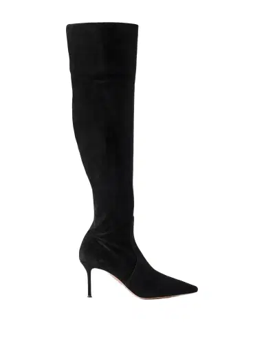 Aquazzura Vespera 75 Suede Boots | Thumbnail 1 Aquazzura Vespera 75 Suede Boots | Thumbnail 1