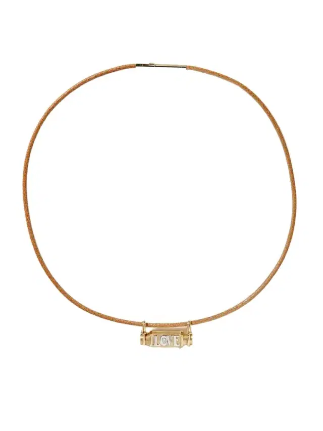 Marie Lichtenberg Love Smash Locket 18-karat Yellow And White Gold, Diamond And Leather Necklace