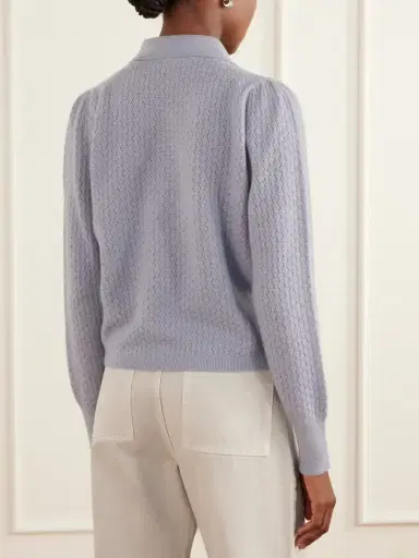 Frame The Honeycomb Cashmere Polo Sweater | Thumbnail 3 Frame The Honeycomb Cashmere Polo Sweater | Thumbnail 3