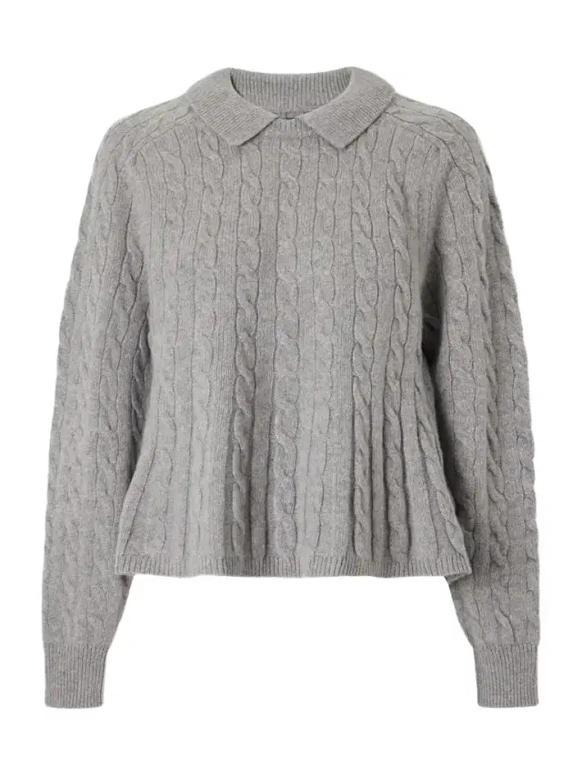 Polo Ralph Lauren Cable-knit Wool And Cashmere-blend Peplum Sweater