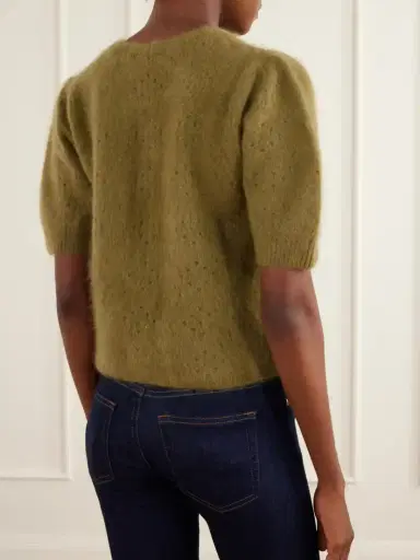 Frame The Airy Wool And Cashmere-blend Cardigan | Thumbnail 4 Frame The Airy Wool And Cashmere-blend Cardigan | Thumbnail 4