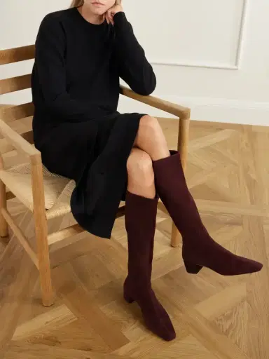 Aquazzura Saint Honoré 35 Suede Knee-boots | Thumbnail 2 Aquazzura Saint Honoré 35 Suede Knee-boots | Thumbnail 2
