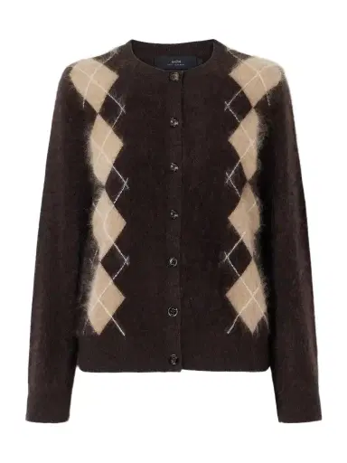 Arch4 Arlo Argyle Brushed Cashmere Cardigan | Thumbnail 1