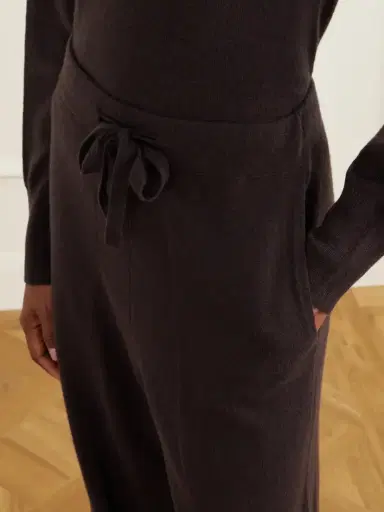 Le Kasha Suria Ribbed Organic Cashmere Wide-leg Pants | Thumbnail 5