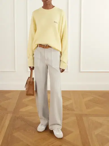 Frame + Sotheby's Logo-embroidered Cashmere Sweater | Thumbnail 2