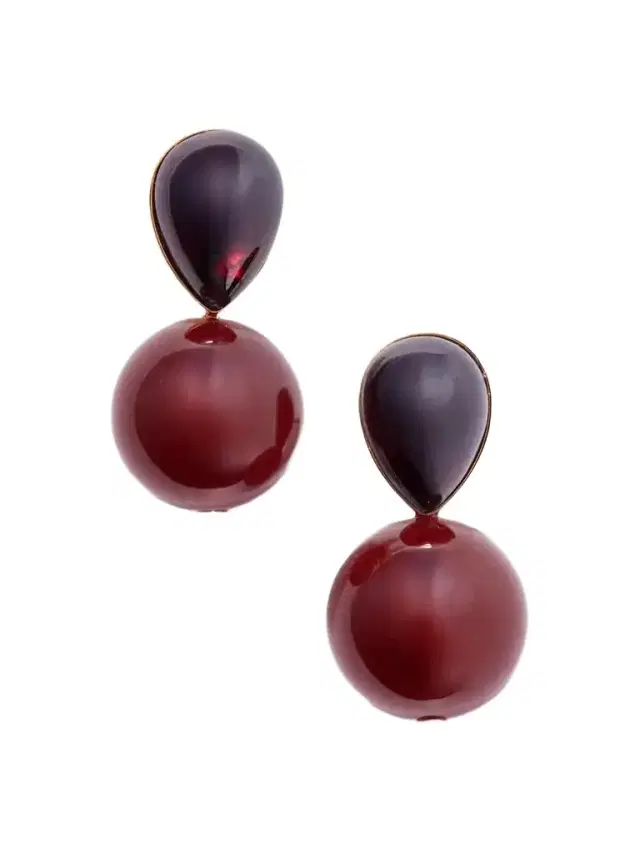 Jennifer Behr Allison Gold-tone Carnelian Earrings