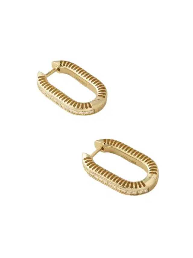 L’Atelier Nawbar Lock 18-karat Gold And Diamonds Earrings