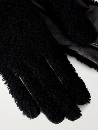 Gabriela Hearst Eglantina Leather-trimmed Shearling Gloves | Thumbnail 2 Gabriela Hearst Eglantina Leather-trimmed Shearling Gloves | Thumbnail 2
