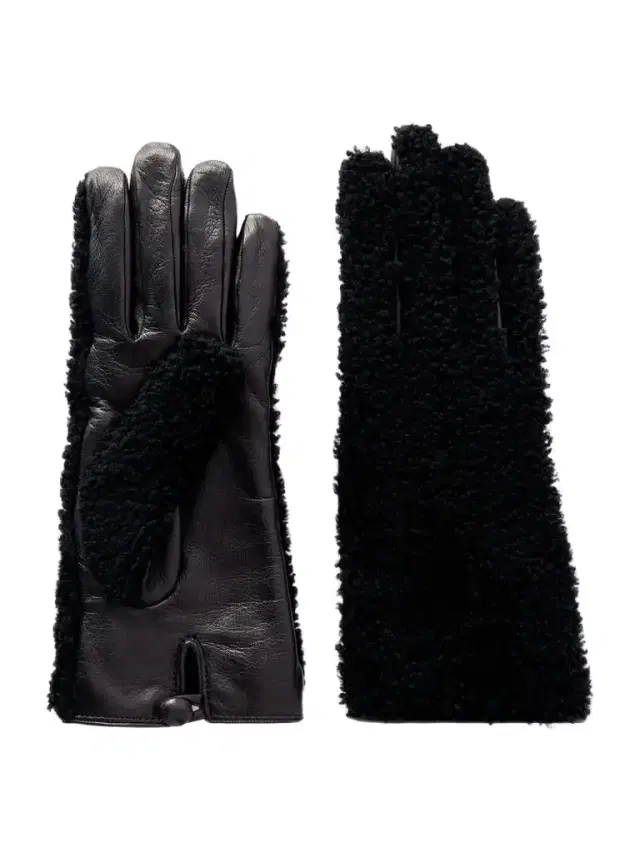 Gabriela Hearst Eglantina Leather-trimmed Shearling Gloves