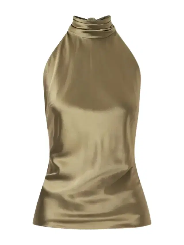 Ralph Lauren Collection Chilton Satin Halterneck Top