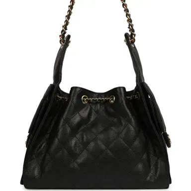 Chanel Chanel Small 25 Hobo Bag Black Caviar Gold Hardware | Thumbnail 4 Chanel Chanel Small 25 Hobo Bag Black Caviar Gold Hardware | Thumbnail 4