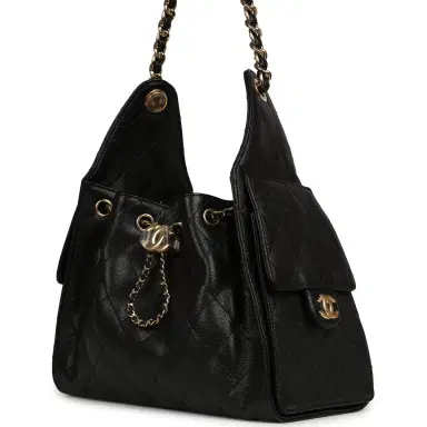 Chanel Chanel Small 25 Hobo Bag Black Caviar Gold Hardware | Thumbnail 5 Chanel Chanel Small 25 Hobo Bag Black Caviar Gold Hardware | Thumbnail 5