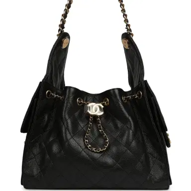 Chanel Chanel Small 25 Hobo Bag Black Caviar Gold Hardware | Thumbnail 1 Chanel Chanel Small 25 Hobo Bag Black Caviar Gold Hardware | Thumbnail 1