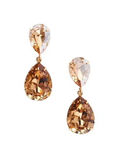 Jennifer Behr Judy Gold-plated Crystal Earrings | Thumbnail 1