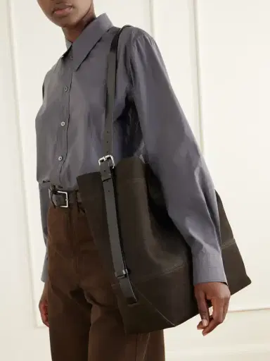 Lemaire Belted Nubuck Leather Tote | Thumbnail 5 Lemaire Belted Nubuck Leather Tote | Thumbnail 5