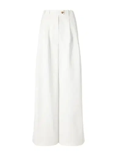 DÔEN Lisa High-waist Pleated Cotton-twill Wide-leg Pants | Thumbnail 1