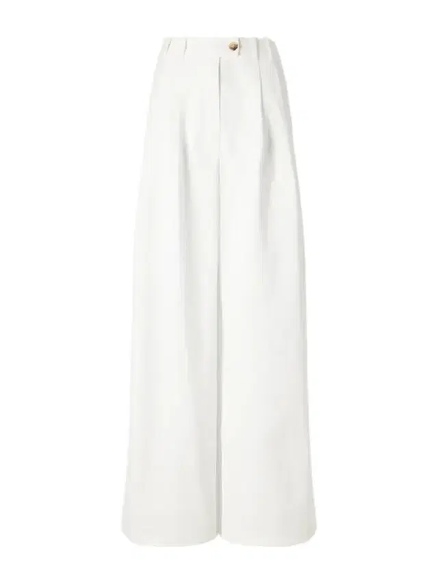 DÔEN Lisa High-waist Pleated Cotton-twill Wide-leg Pants