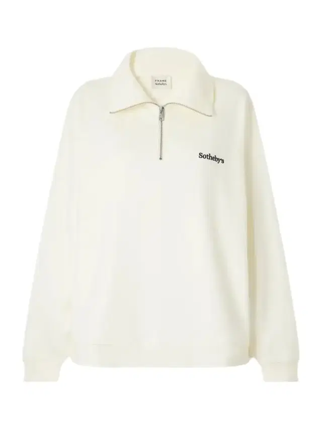 Frame + Sotheby's Cotton-jersey Half-zip Sweatshirt