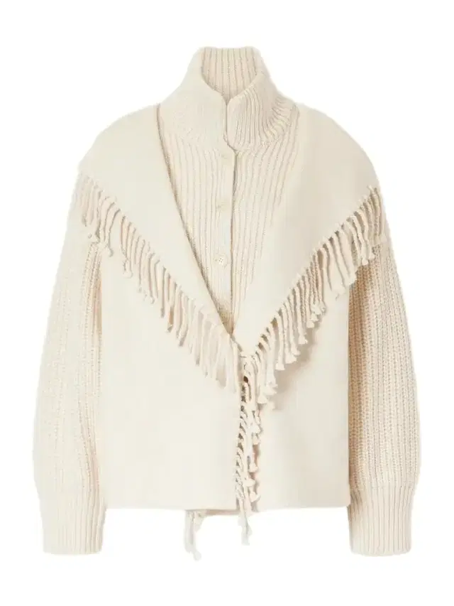 Frame Fringed Wool Cardigan