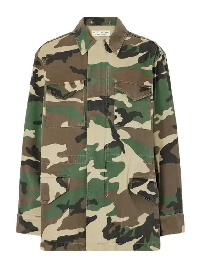 Nili Lotan Sacha Camouflage-print Cotton-drill Jacket