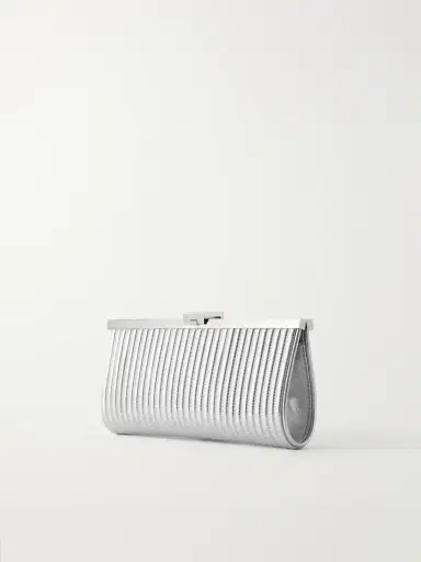 Aquazzura Heatwave Metallic Leather Clutch | Thumbnail 4