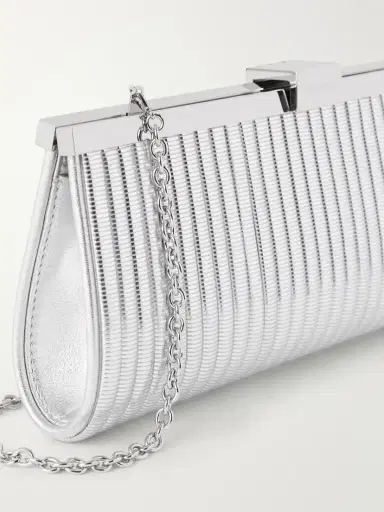 Aquazzura Heatwave Metallic Leather Clutch | Thumbnail 6