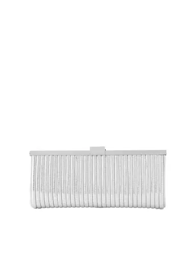 Aquazzura Heatwave Metallic Leather Clutch | Thumbnail 1
