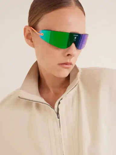 CELINE Eyewear Runner Shield-style Injection Sunglasses | Thumbnail 2