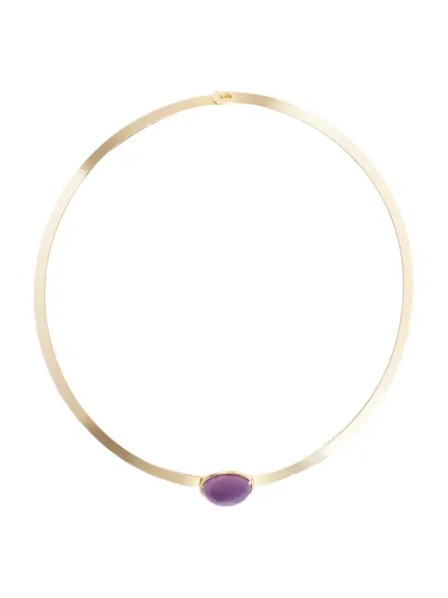 Jennifer Behr Elaine Gold-plated Amethyst Necklace