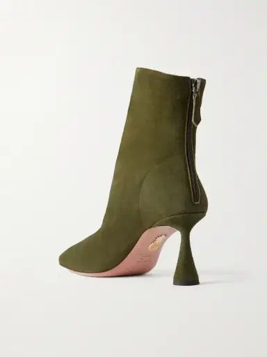 Aquazzura Amore 75 Suede Ankle Boots | Thumbnail 3