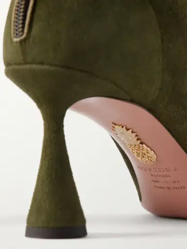 Aquazzura Amore 75 Suede Ankle Boots | Thumbnail 5