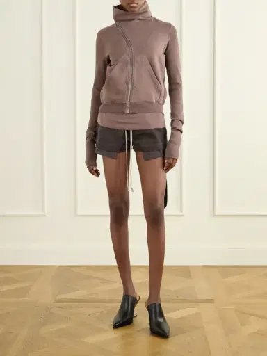 Rick Owens Drkshdw Cotton-jersey Zip-up Cardigan | Thumbnail 2