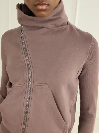 Rick Owens Drkshdw Cotton-jersey Zip-up Cardigan | Thumbnail 4