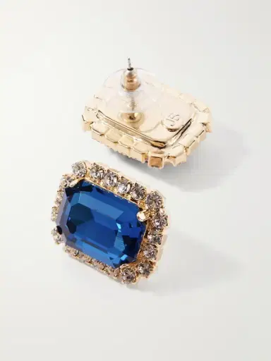 Jennifer Behr Diana Gold-plated Crystal Earrings | Thumbnail 3