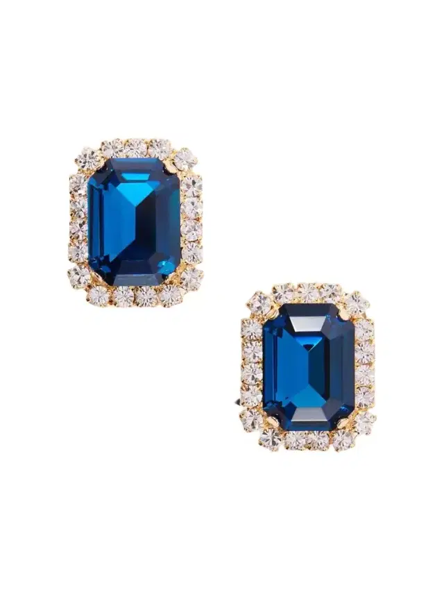 Jennifer Behr Diana Gold-plated Crystal Earrings